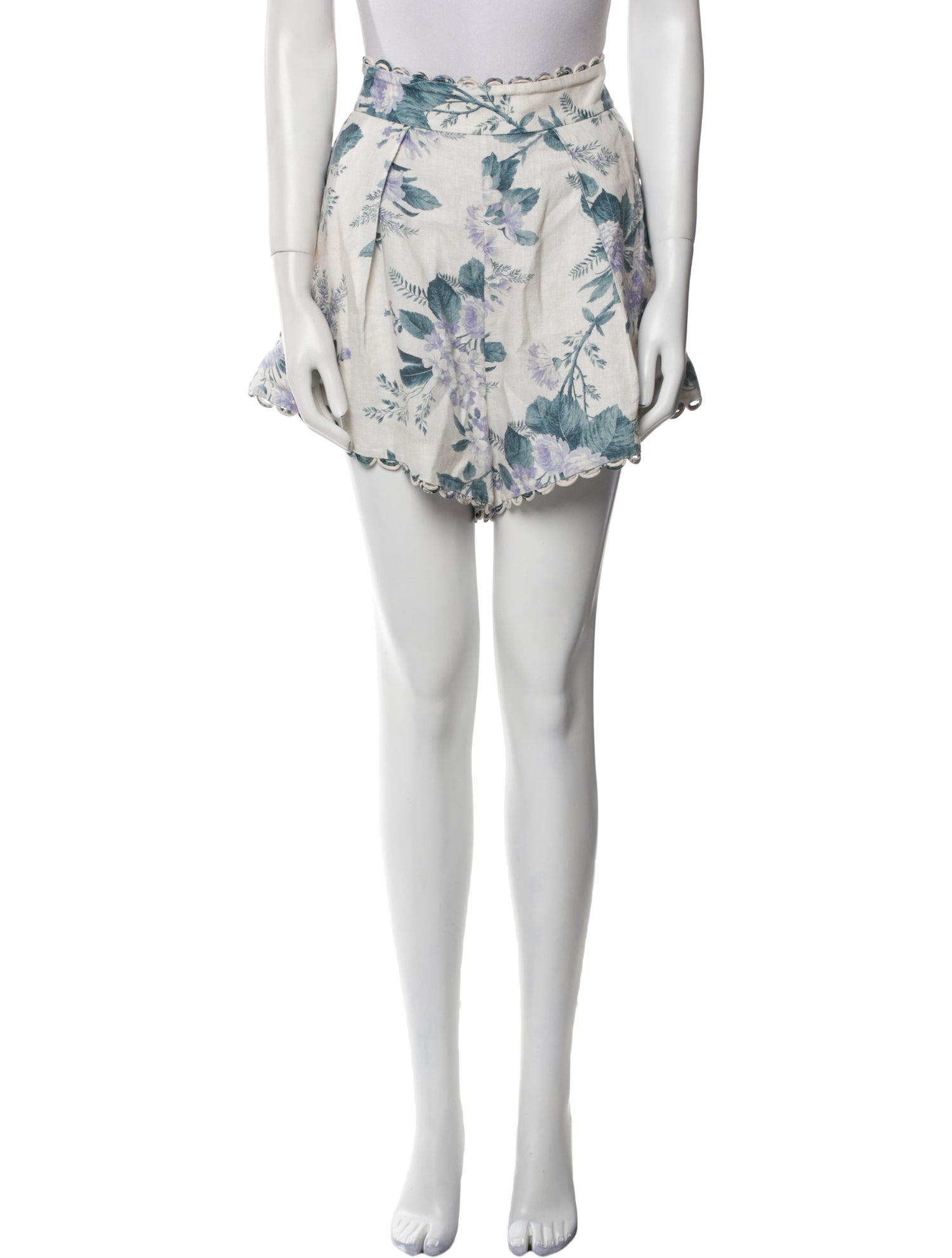 Zimmermann Linen Mini Shorts