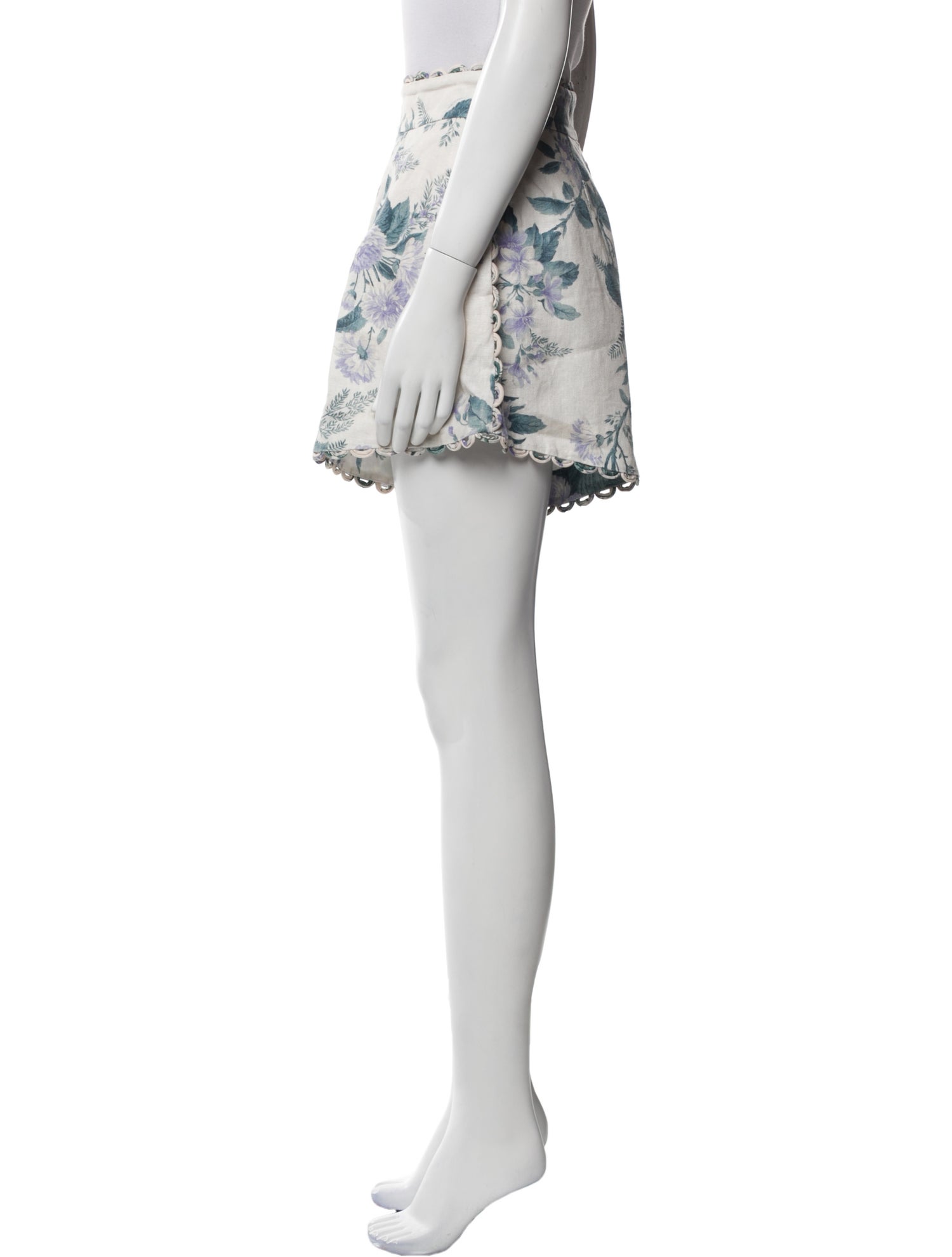 Zimmermann Linen Mini Shorts