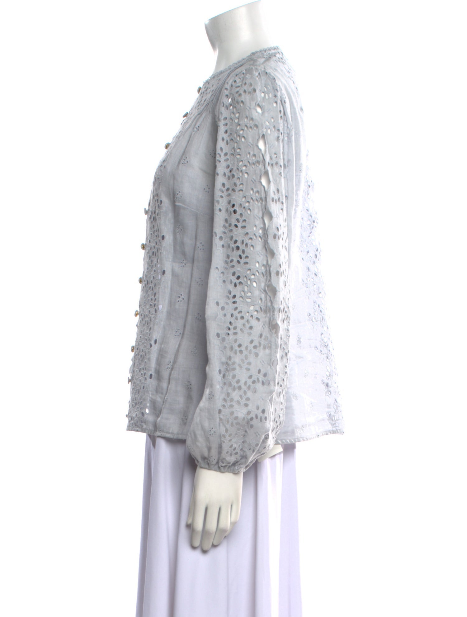 Zimmermann Linen Crew Neck Blouse