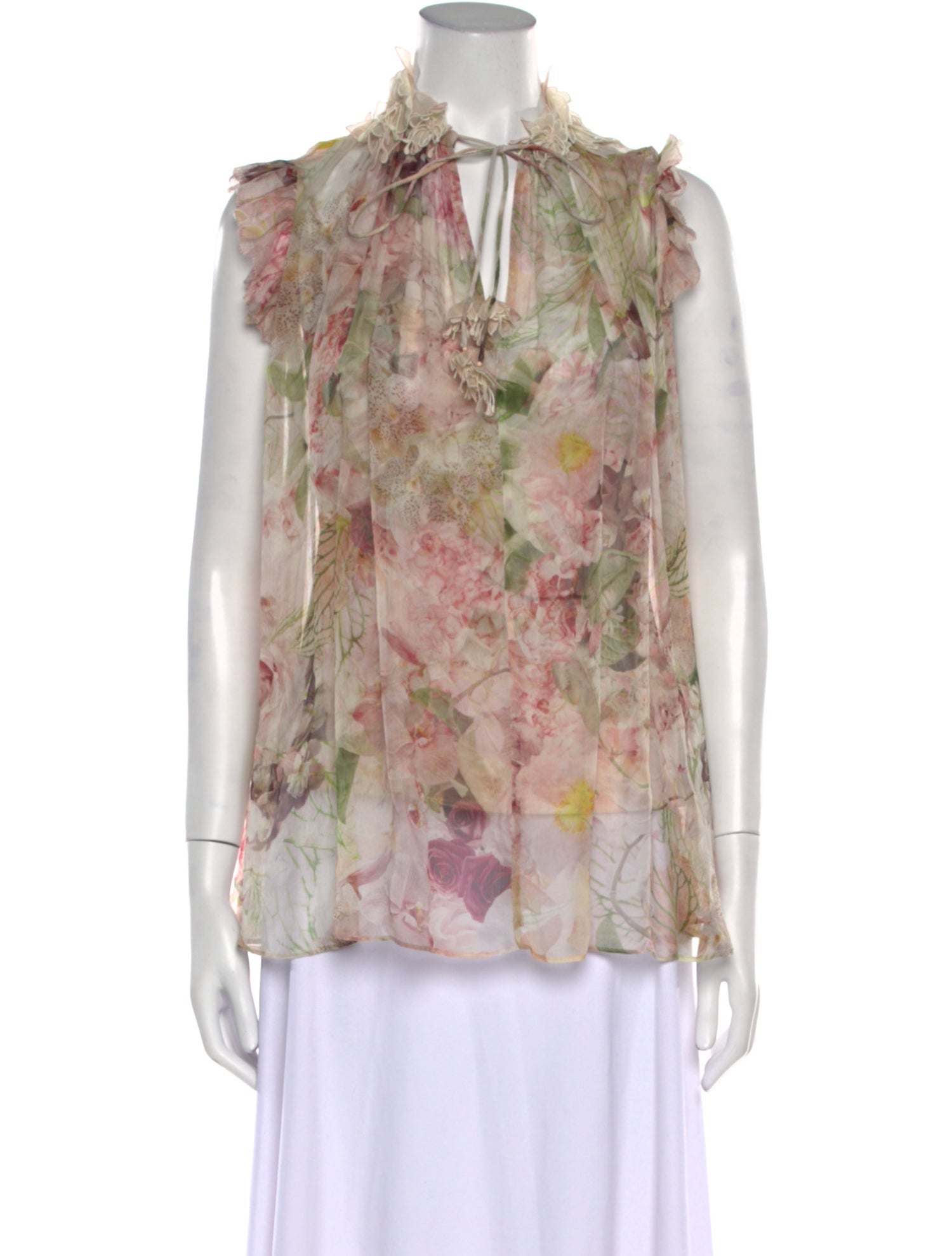 Zimmermann Silk Floral Print Blouse