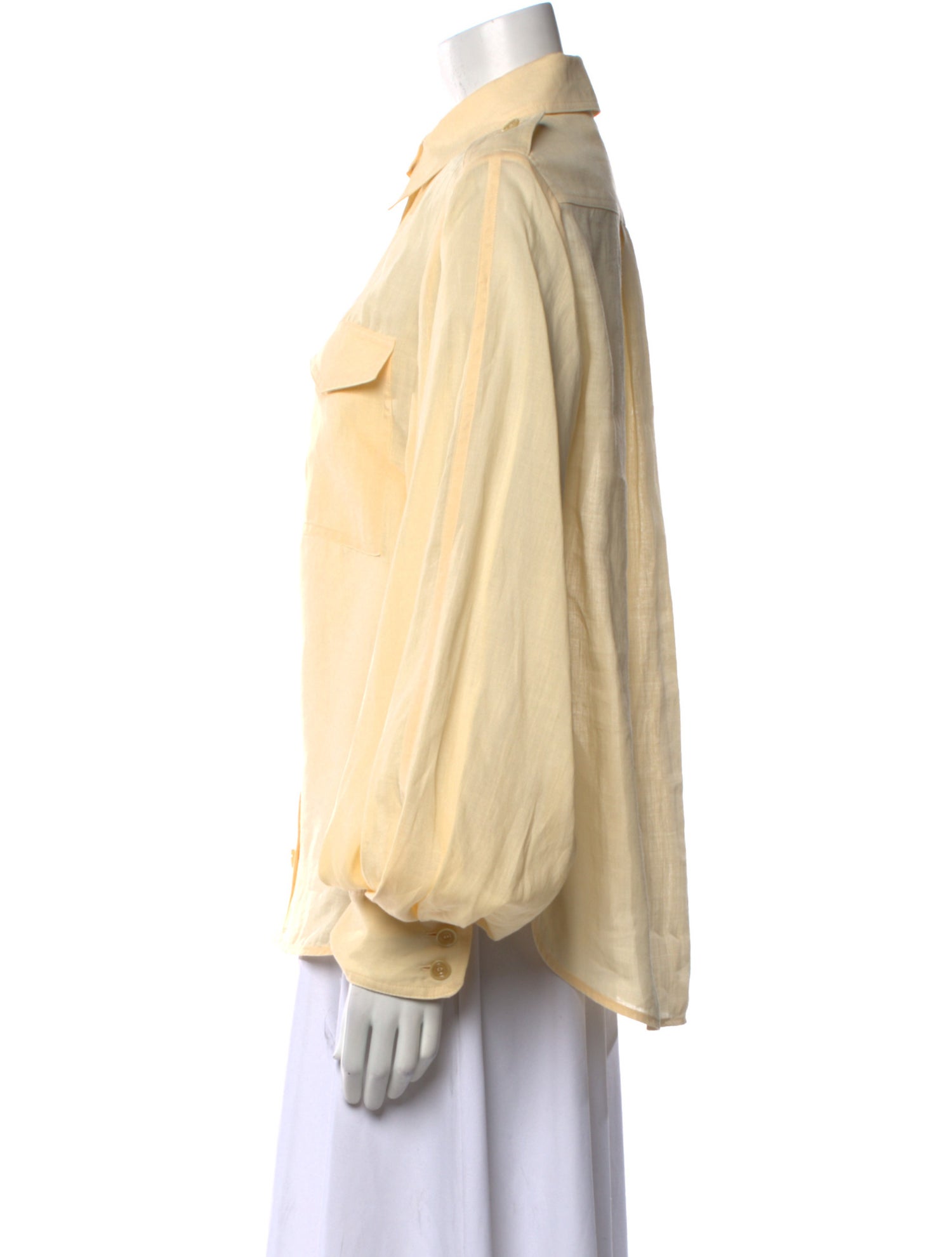 Zimmermann Long Sleeve Button-Up Top