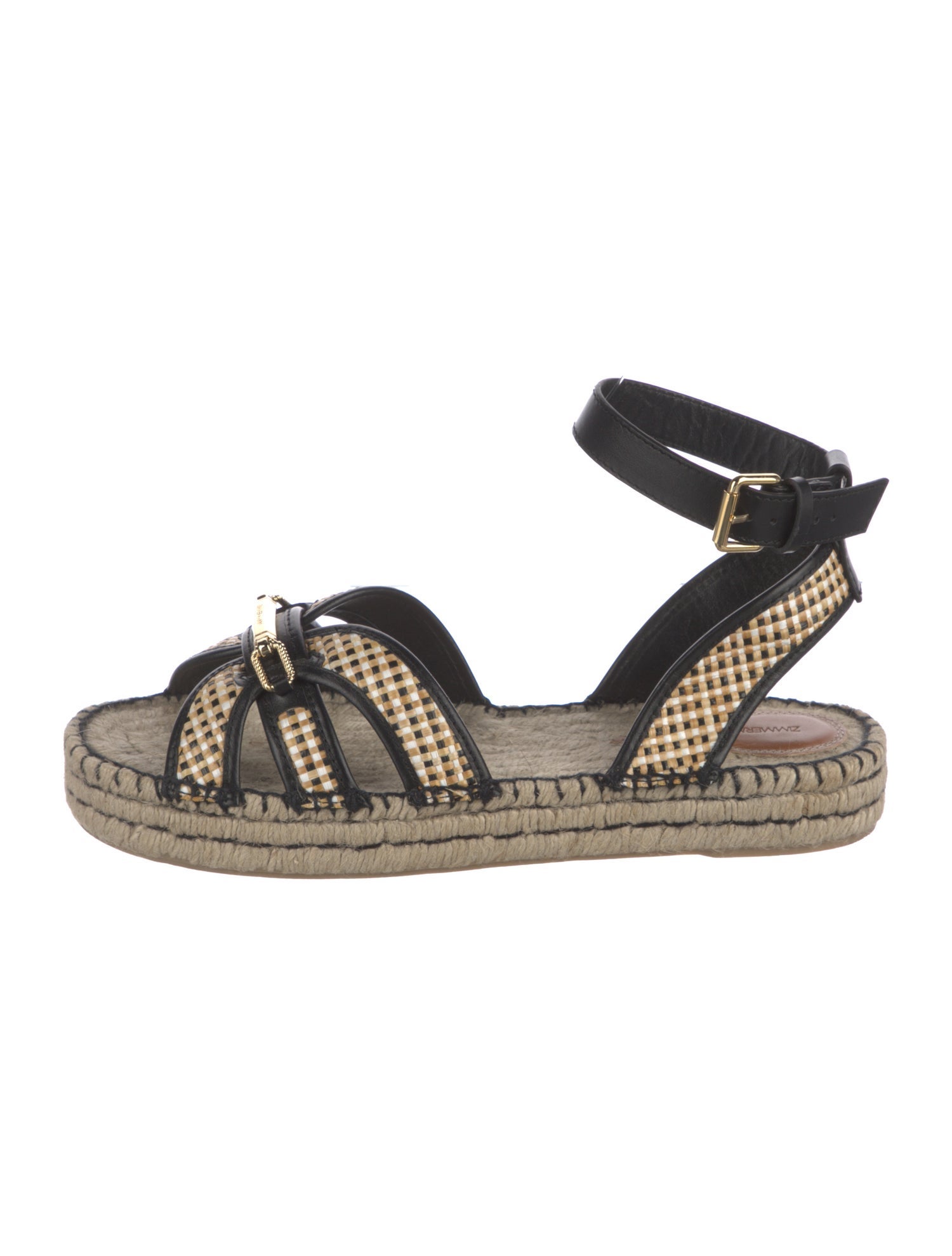 Zimmermann Leather Printed Espadrilles
