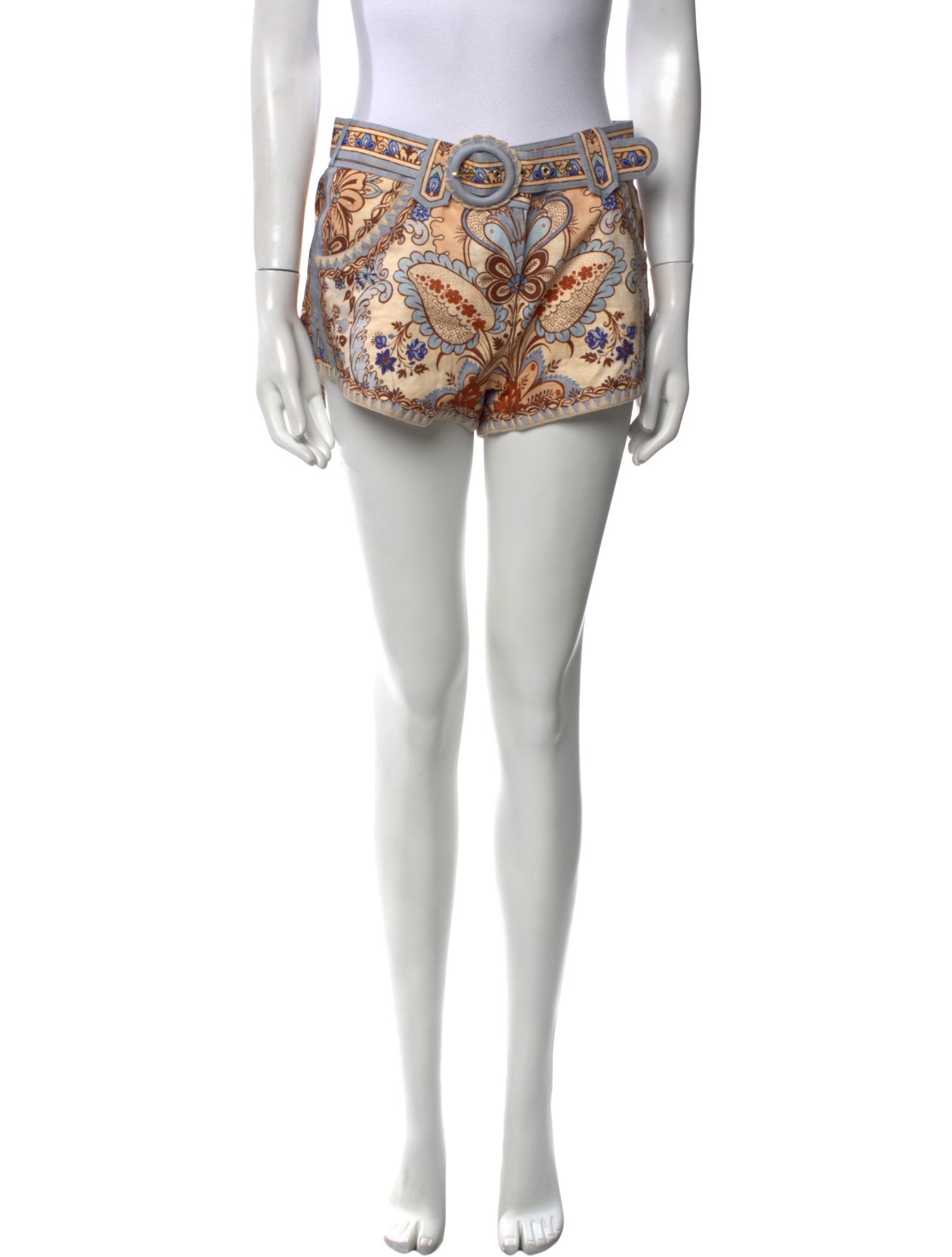 Zimmermann Linen Mini Shorts