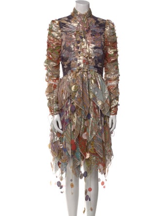 Zimmermann Paisley Print Knee-Length Dress