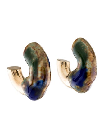 Zimmermann Ore Ceramic Hoop Earrings