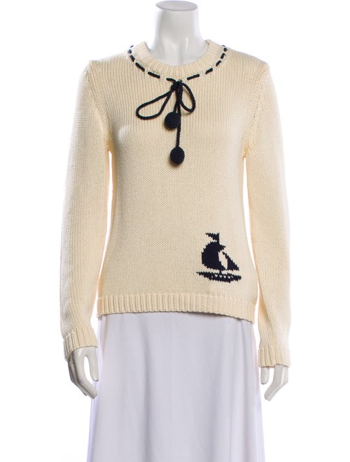 Zimmermann Patterned Crew Neck Sweater