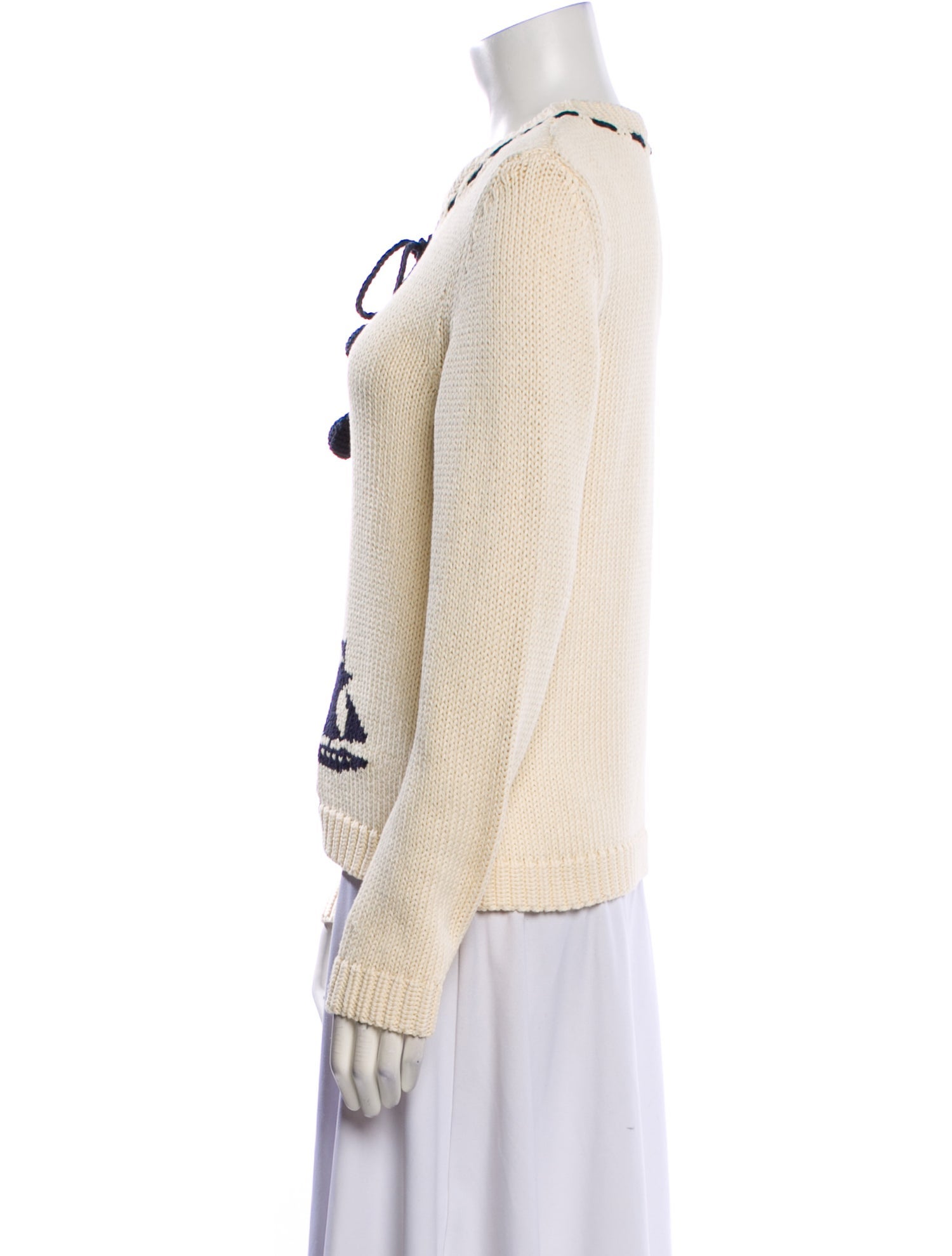 Zimmermann Patterned Crew Neck Sweater