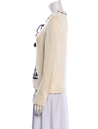 Zimmermann Patterned Crew Neck Sweater