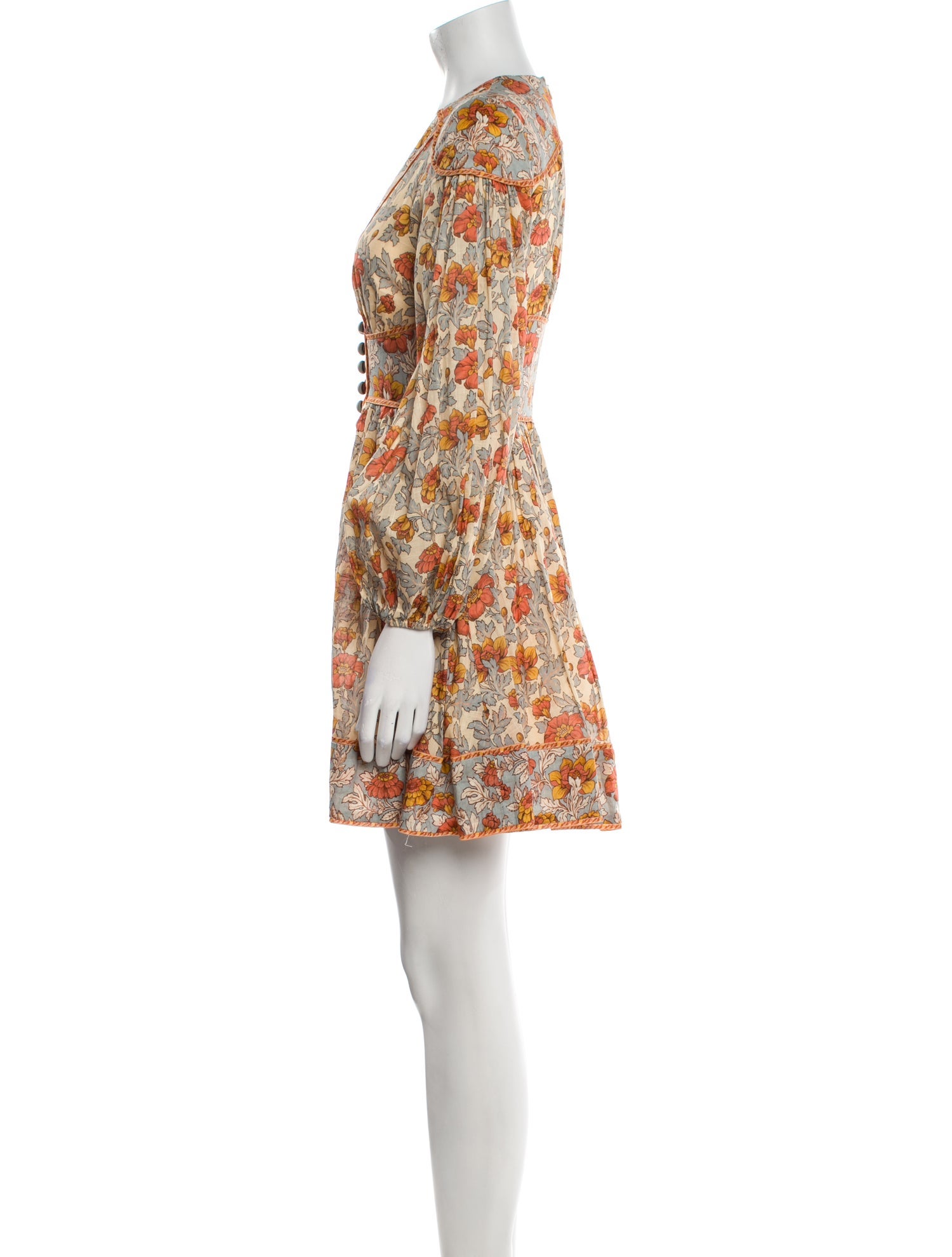 Zimmermann Floral Print Mini Dress