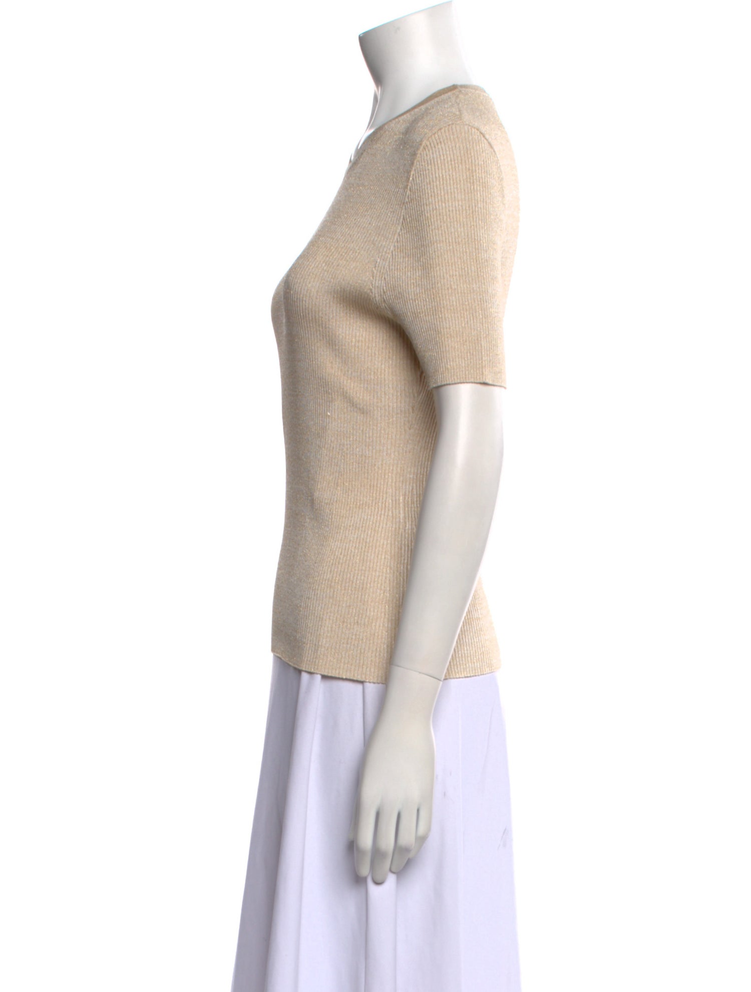 Zimmermann Crew Neck Short Sleeve Top