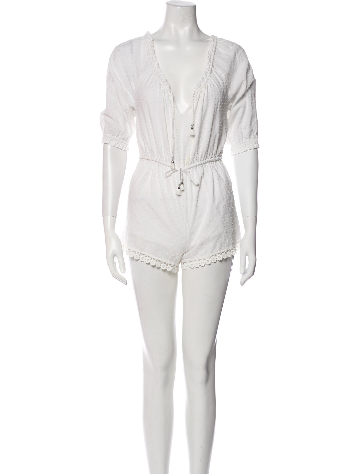 Zimmermann Plunge Neckline Romper
