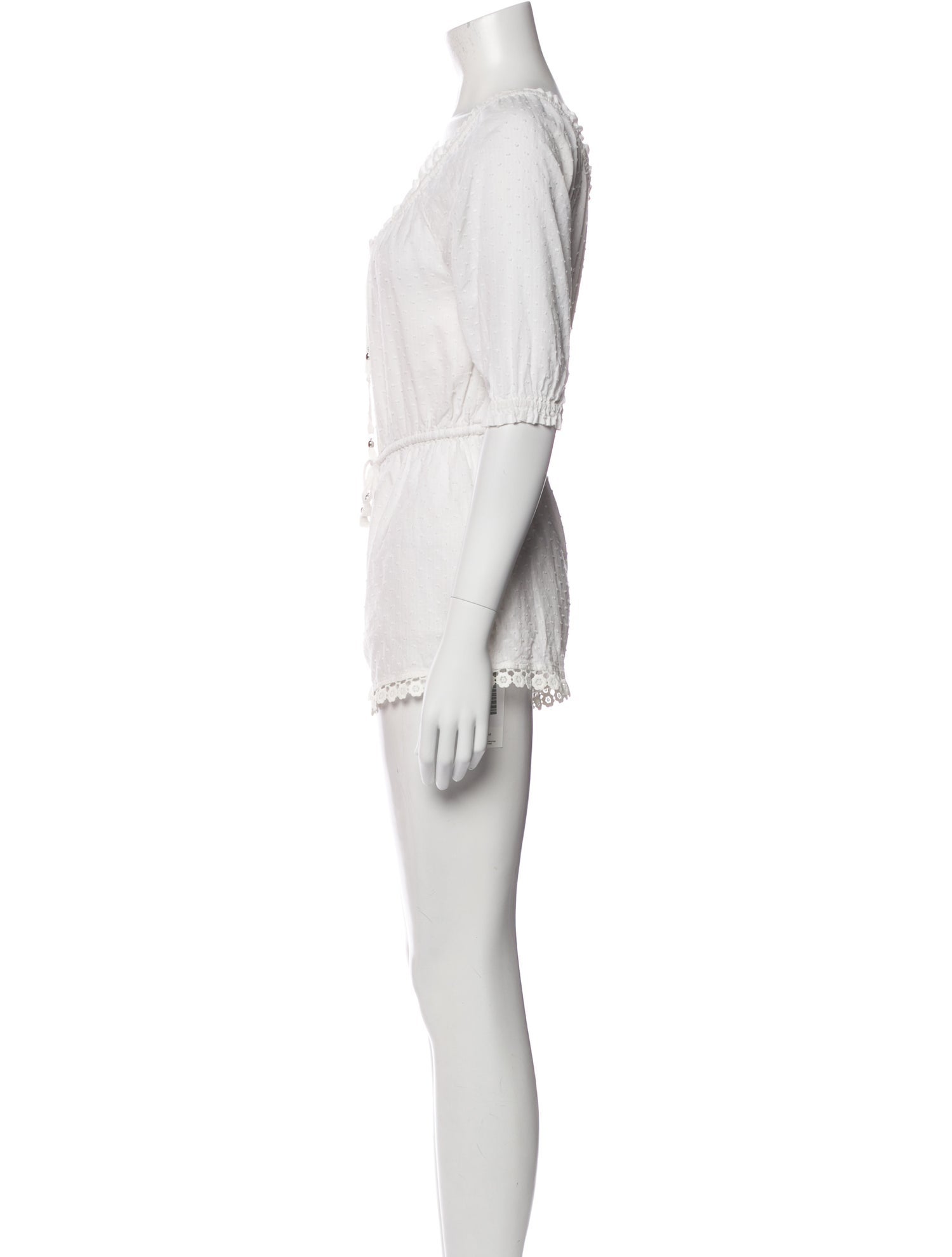 Zimmermann Plunge Neckline Romper