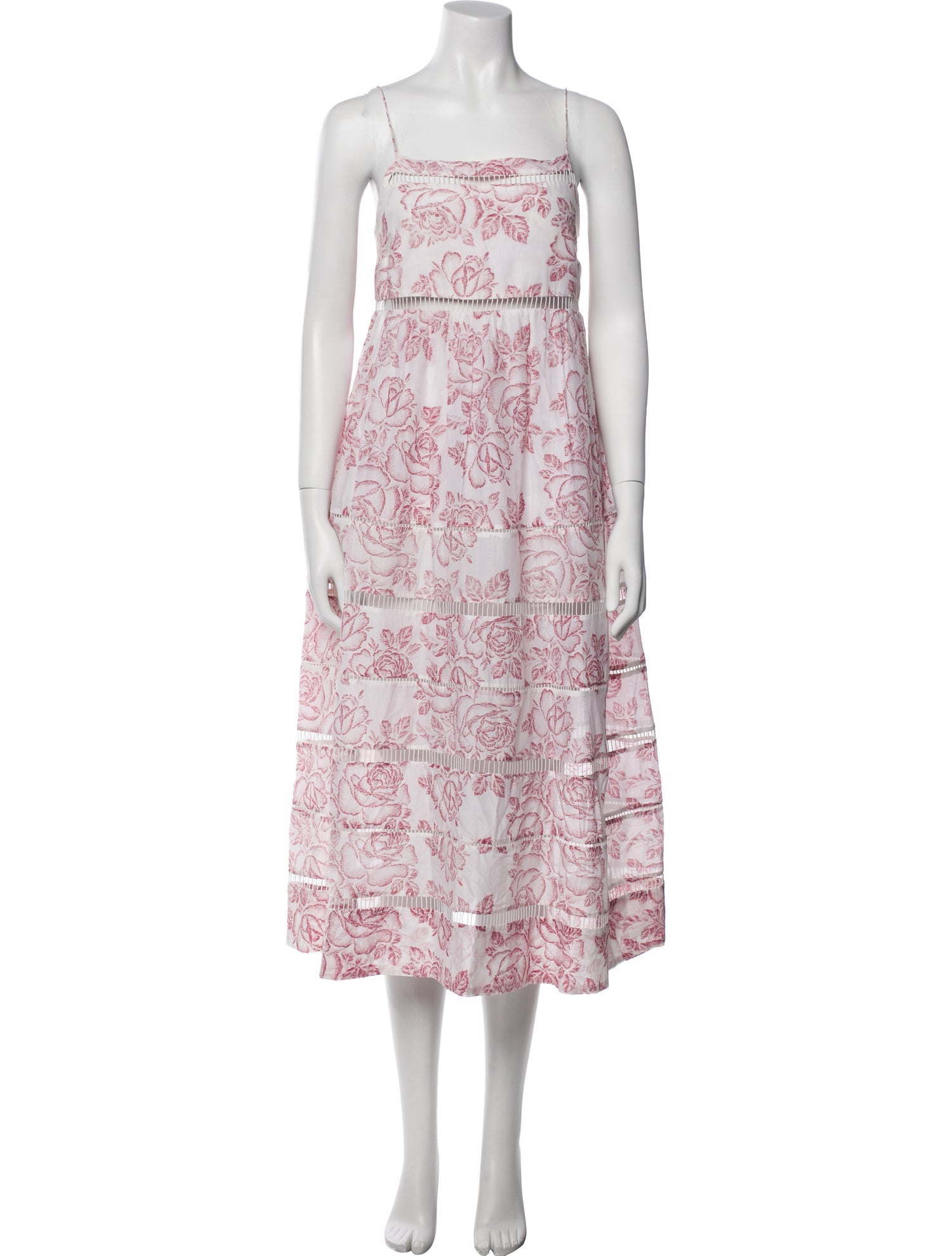 Zimmermann Floral Print Midi Length Dress