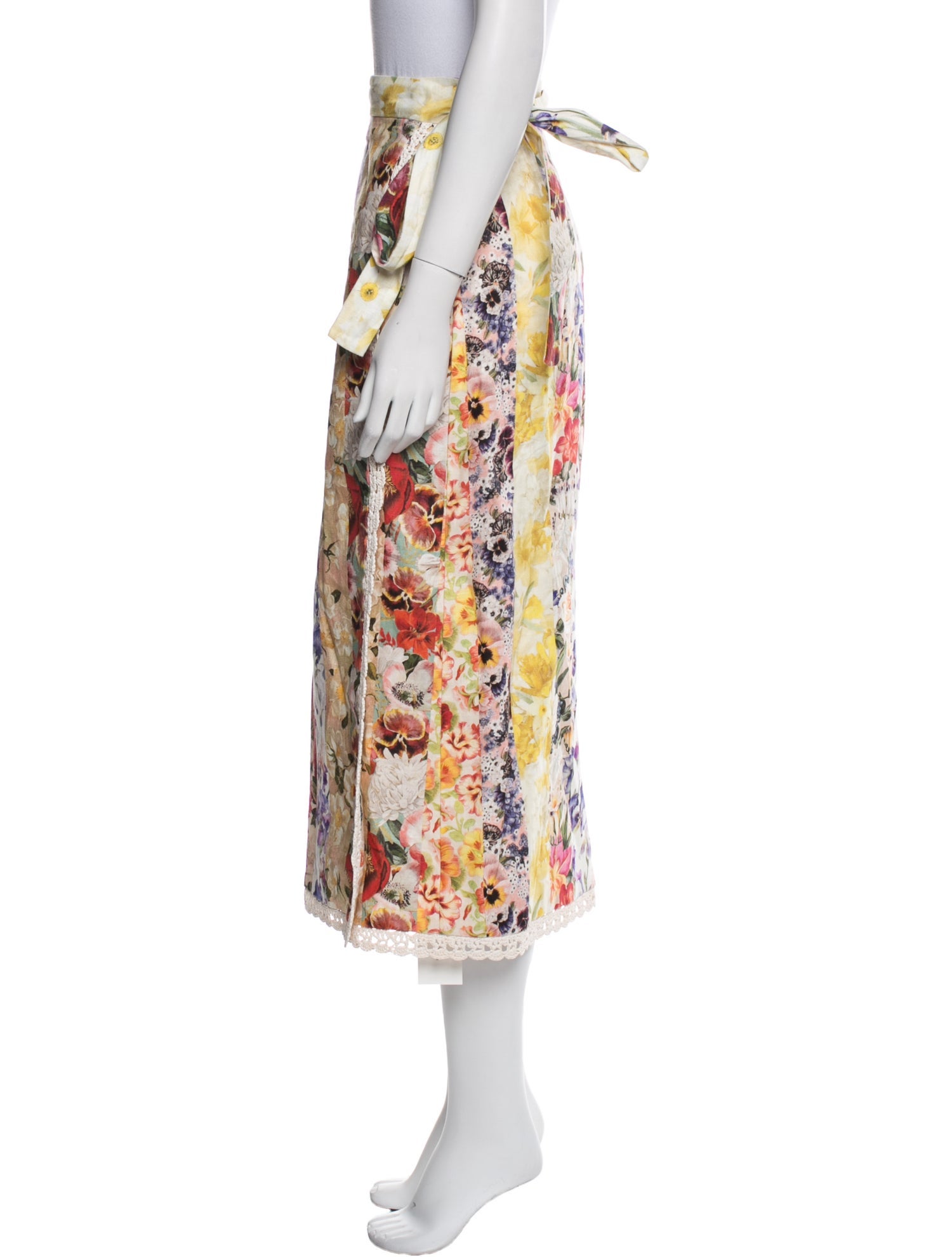 Zimmermann Linen Midi Length Skirt