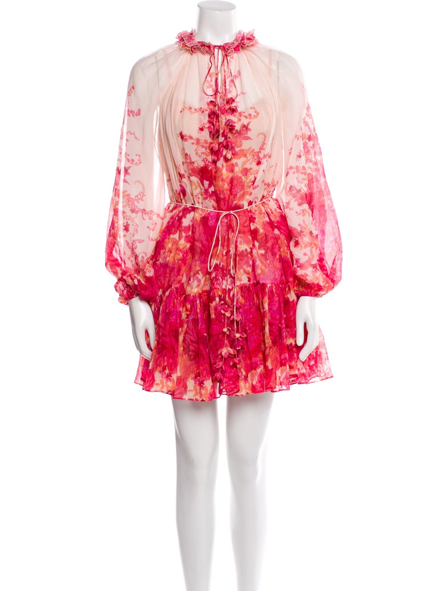 Zimmermann Floral Print Mini Dress