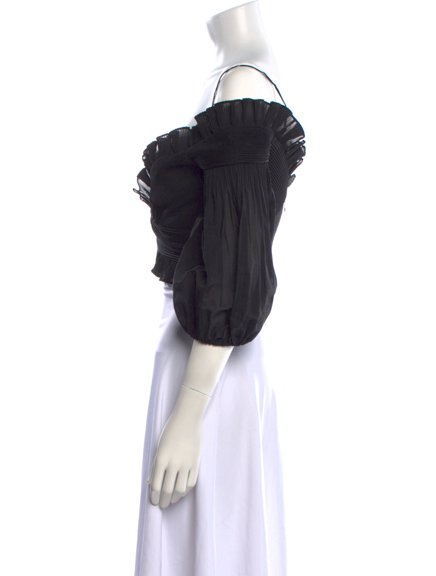 Zimmermann Off-The-Shoulder Three-Quarter Sleeve Crop Top w/ Tags