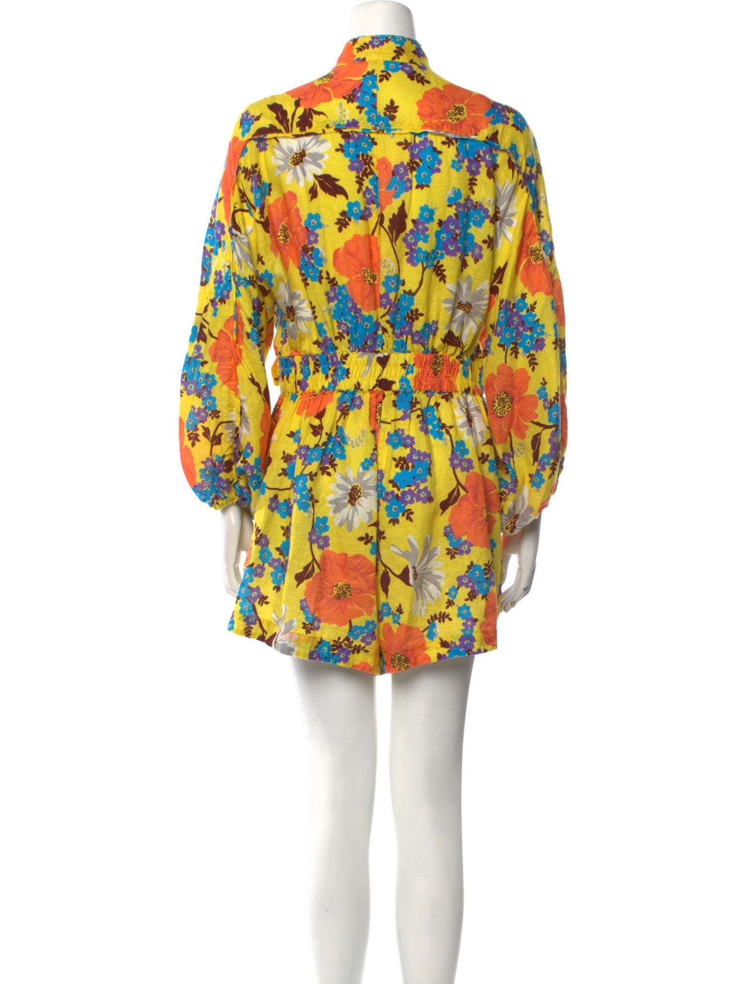 Zimmermann Linen Printed Romper