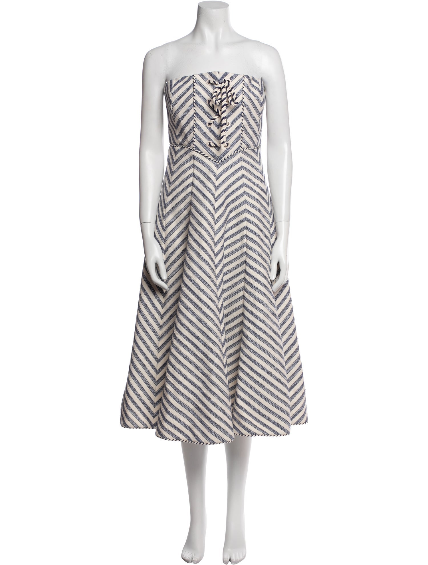 Zimmermann Striped Knee-Length Dress