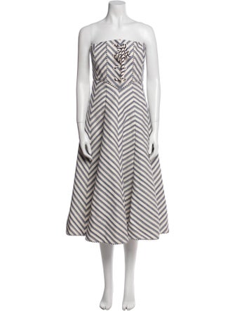 Zimmermann Striped Knee-Length Dress