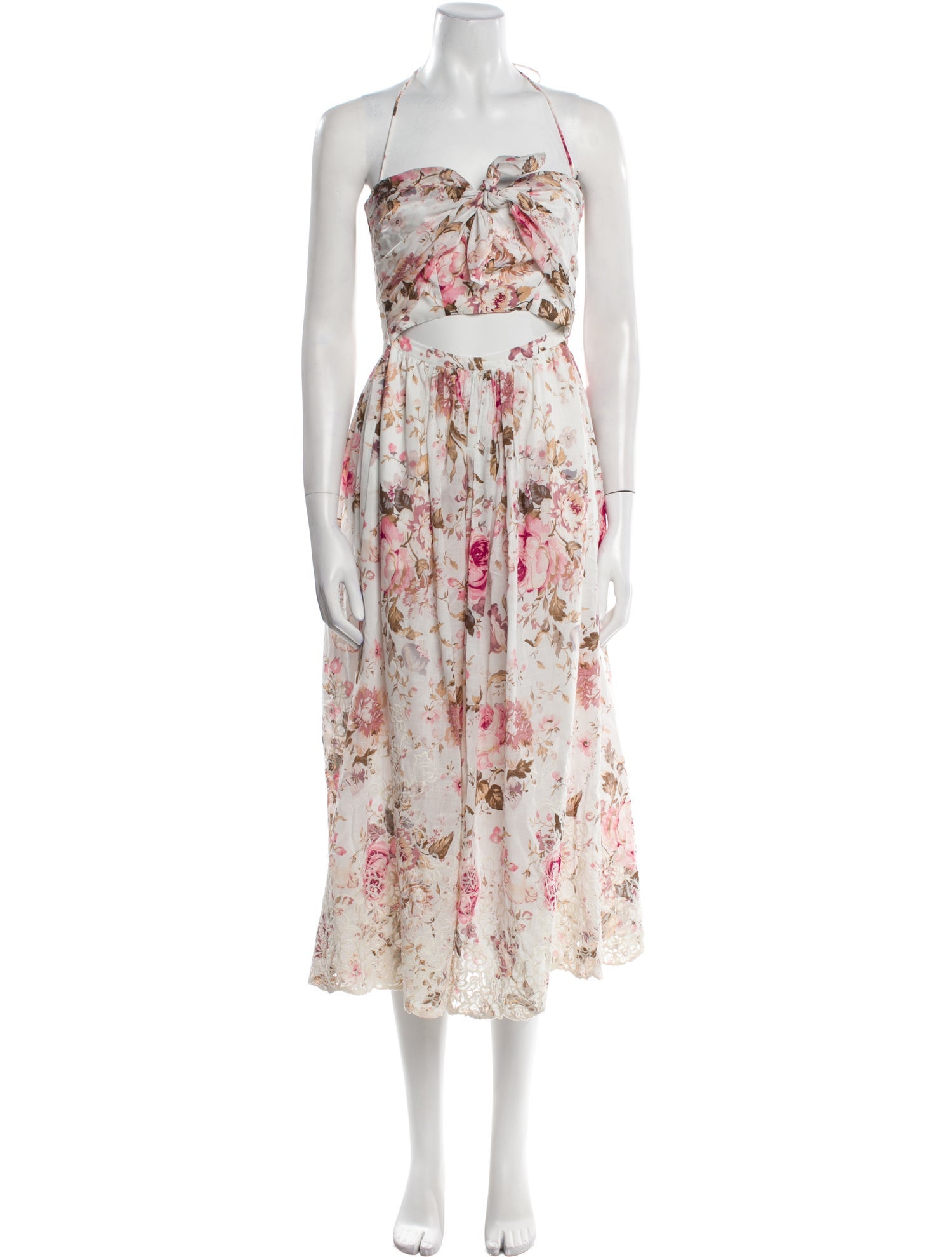 Zimmermann Floral Print Midi Length Dress
