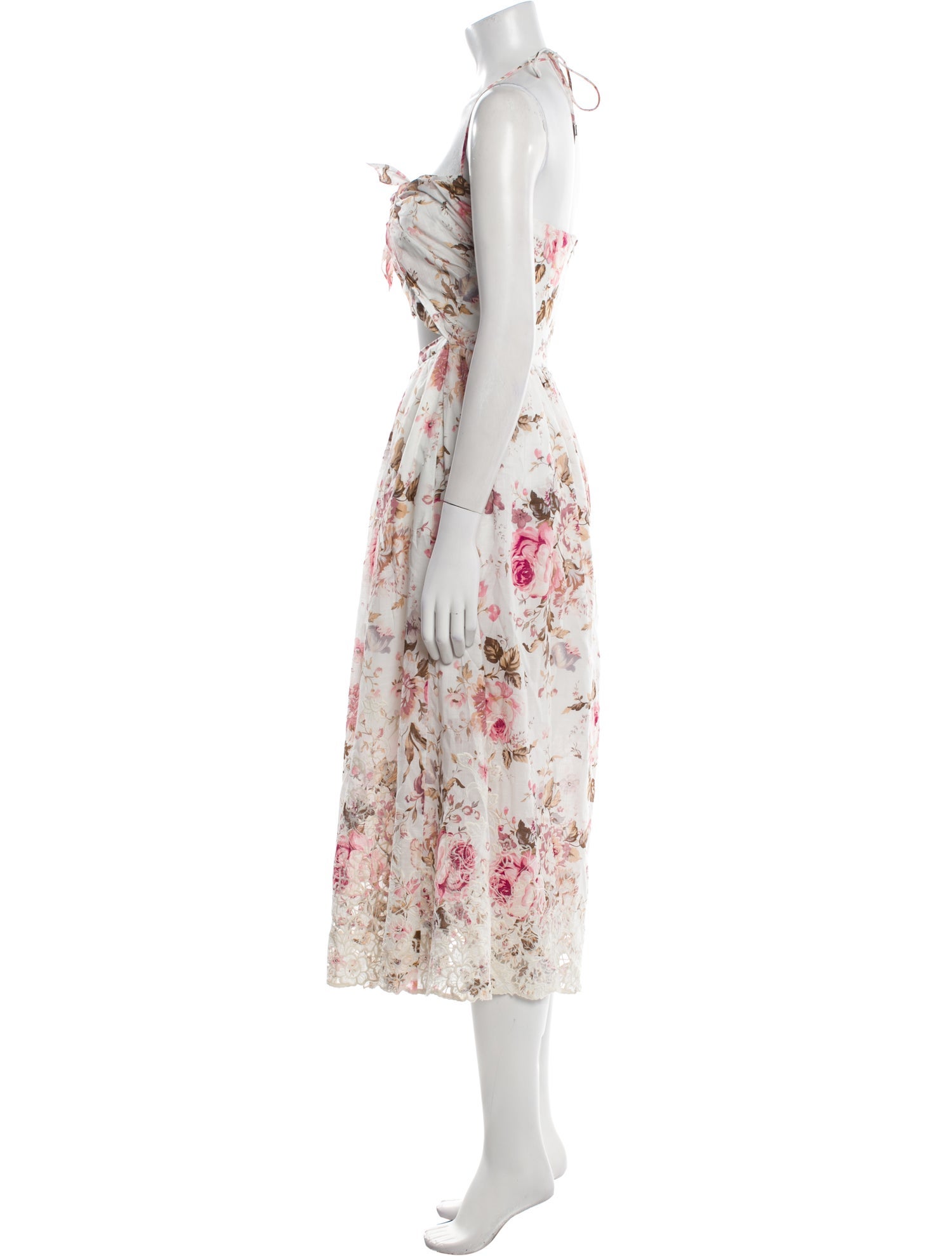 Zimmermann Floral Print Midi Length Dress