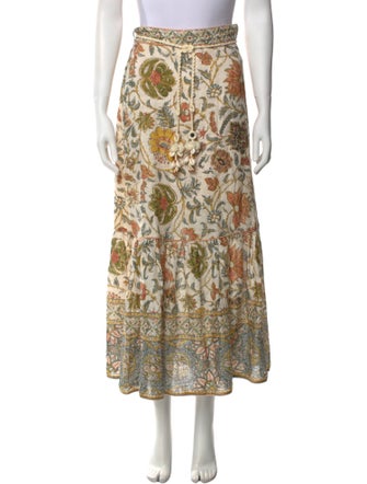 Zimmermann Linen Midi Length Skirt