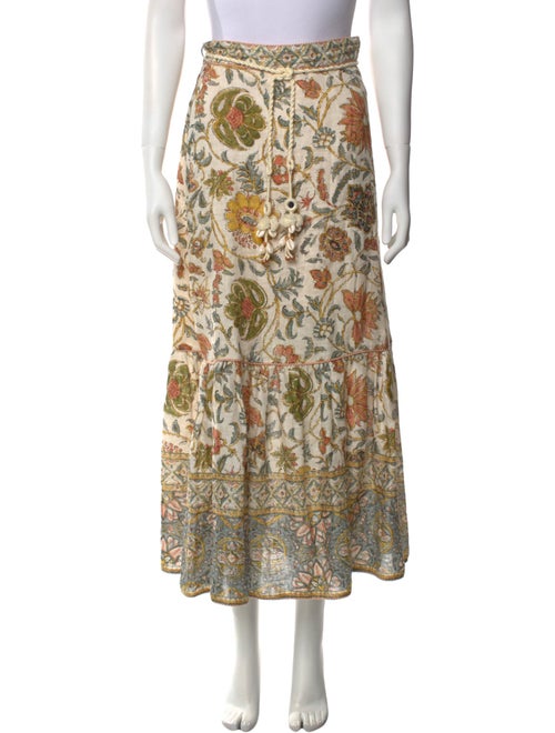 Zimmermann Linen Midi Length Skirt