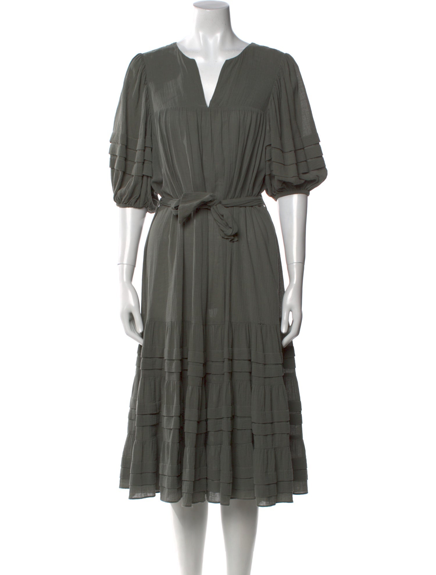 Zimmermann V-Neck Midi Length Dress