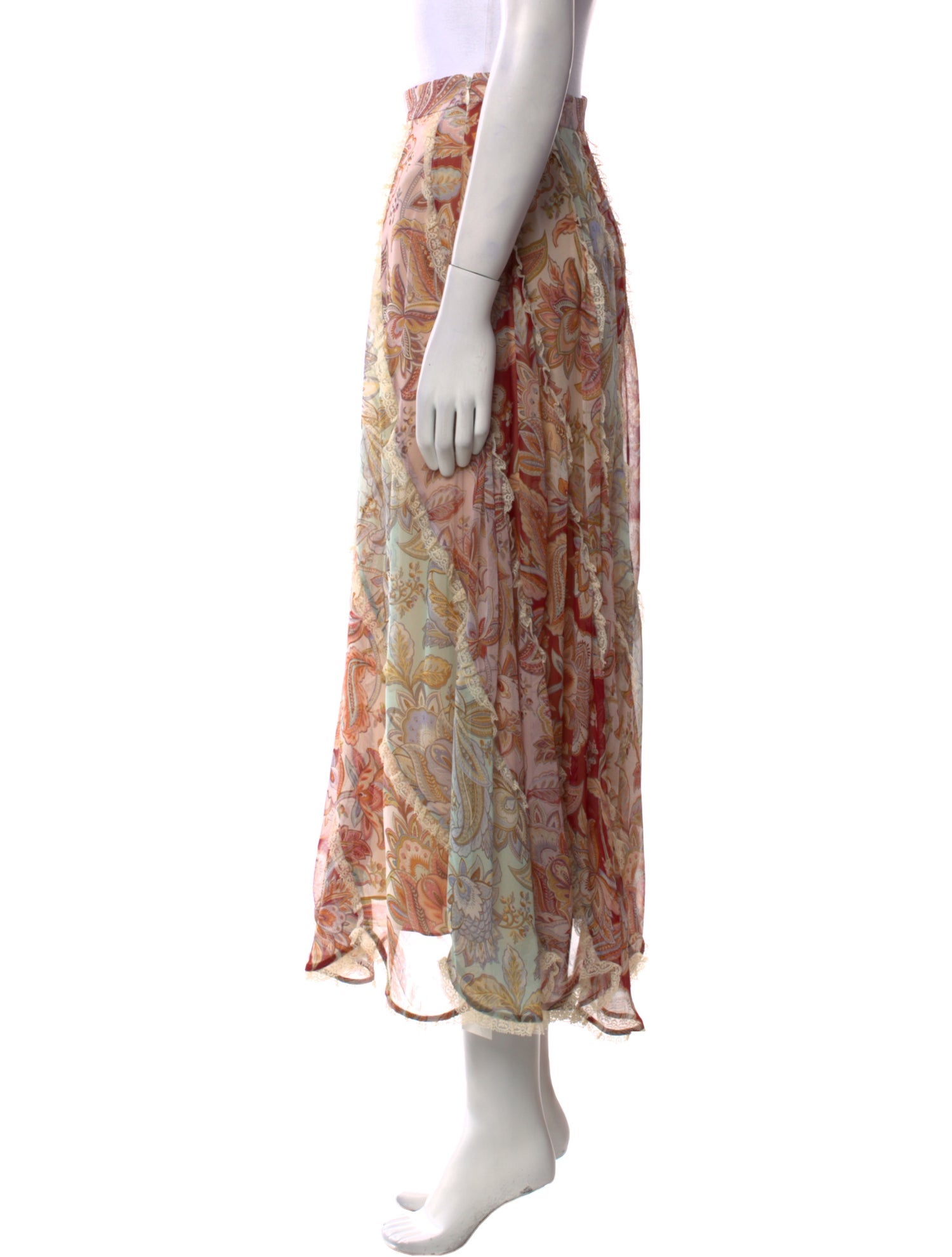 Zimmermann Silk Midi Length Skirt