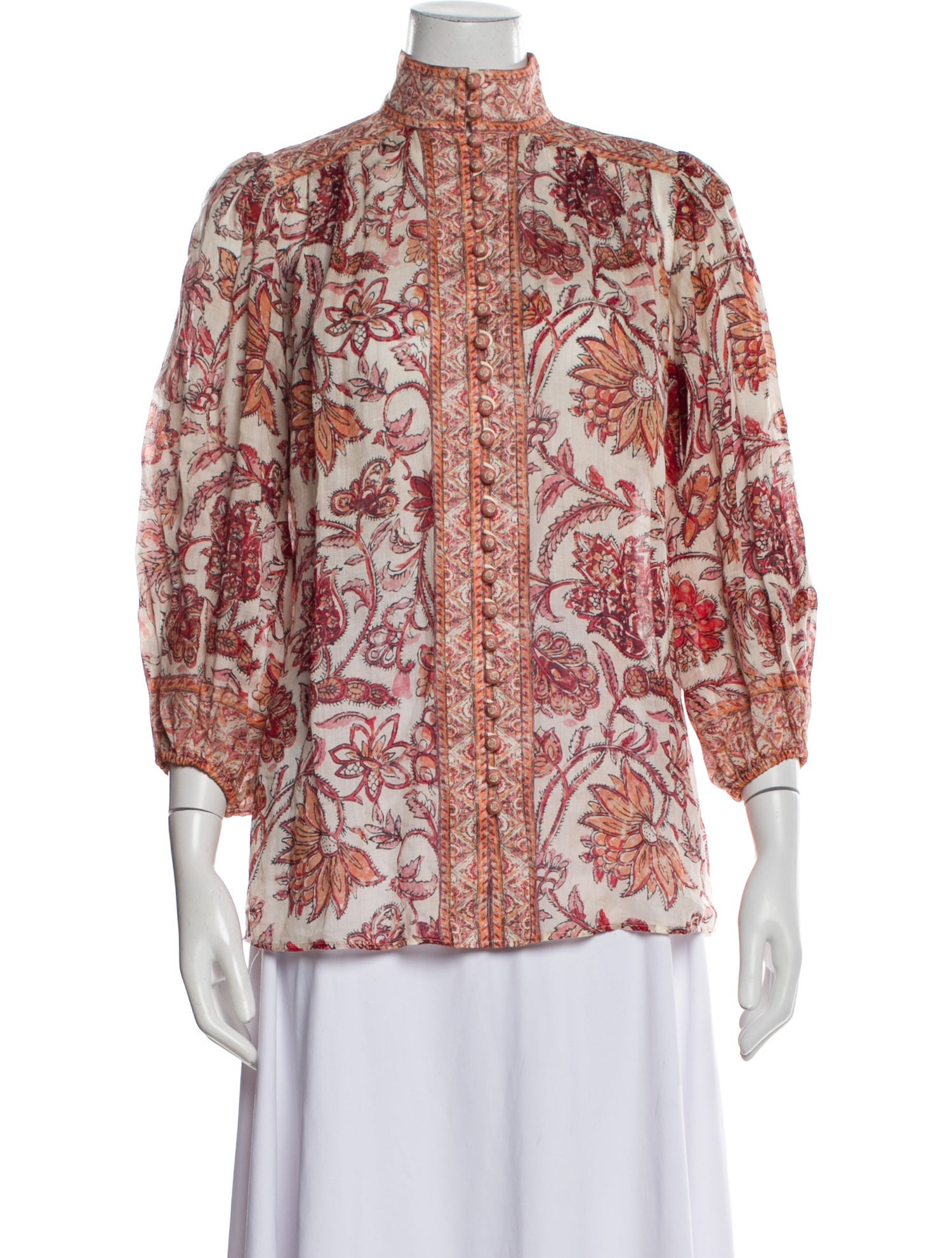 Zimmermann Silk Printed Blouse