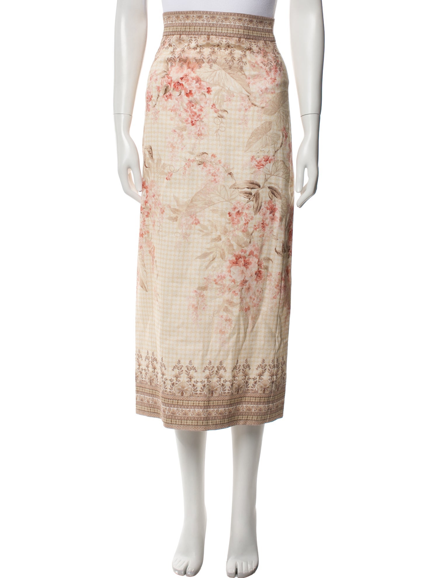 Zimmermann Linen Midi Length Skirt