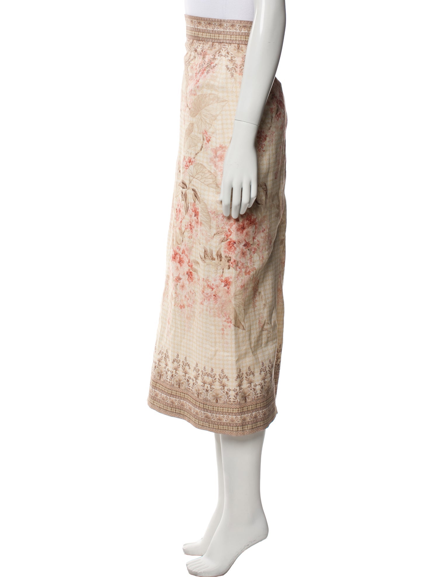 Zimmermann Linen Midi Length Skirt