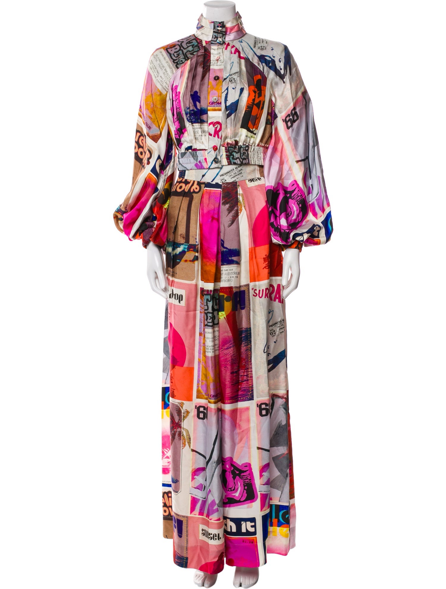 Zimmermann Silk Printed Pant Set