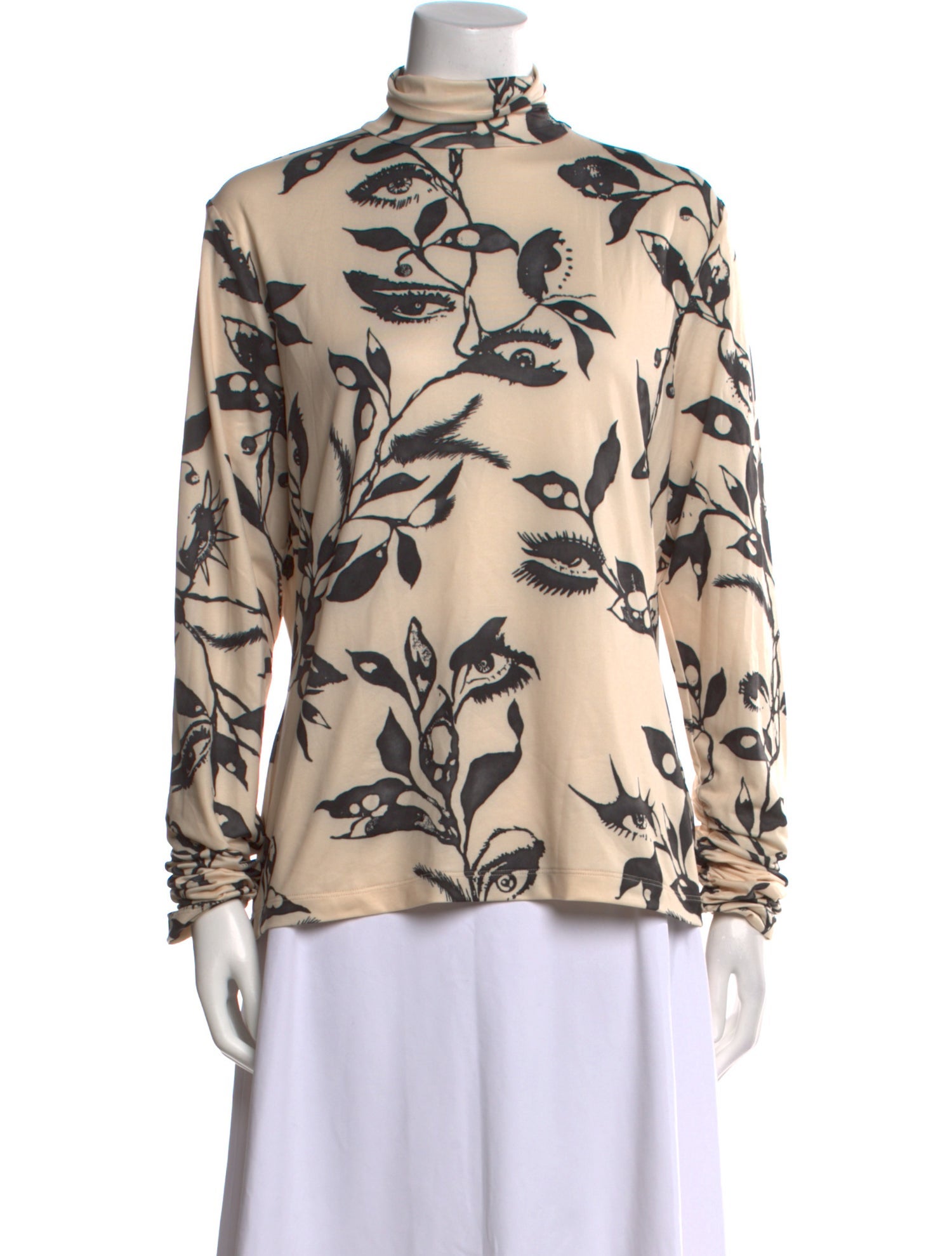 Zimmermann Floral Print Mock Neck Blouse w/ Tags