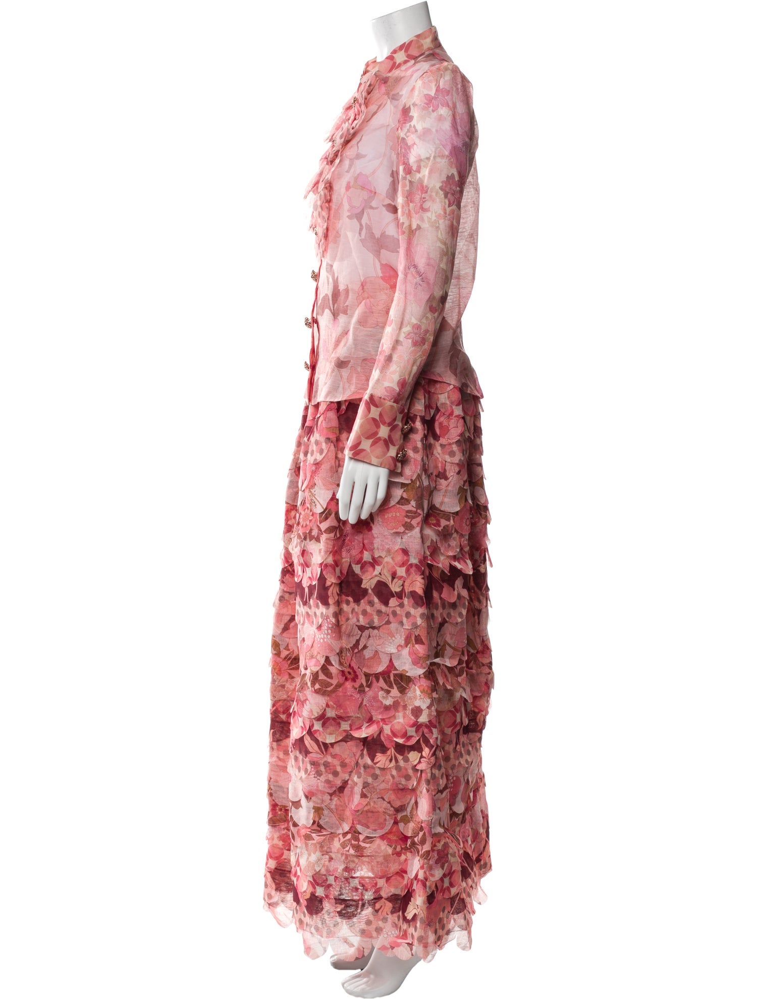 Zimmermann Linen Printed Skirt Set