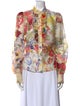 Zimmermann Linen Floral Print Blouse