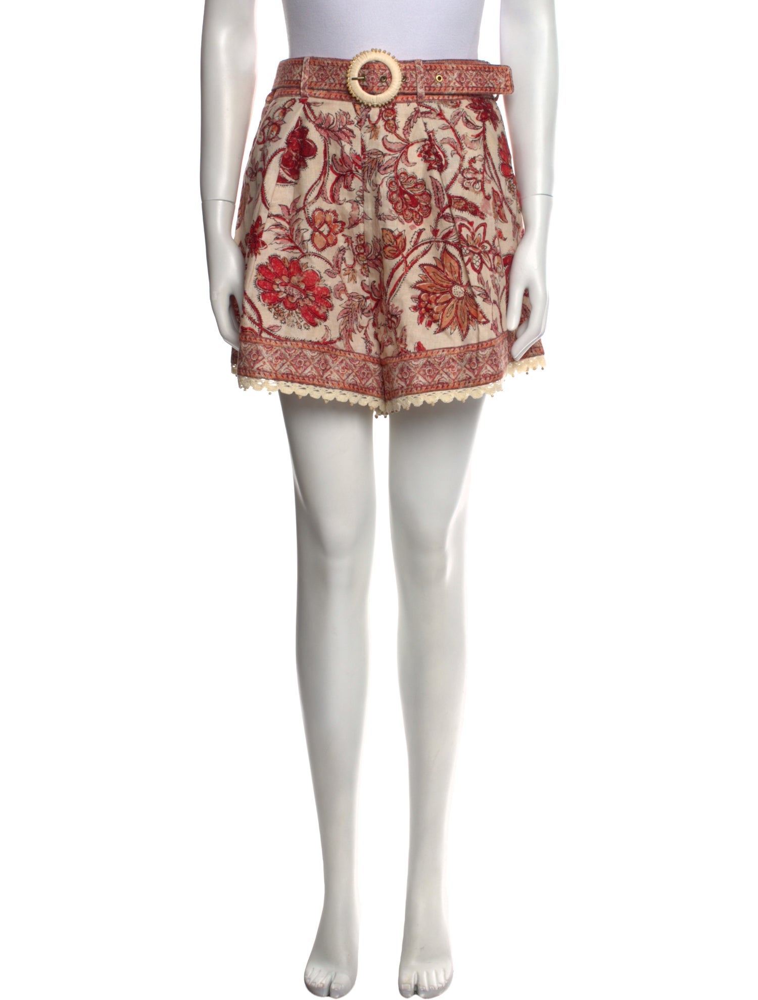 Zimmermann Linen Mini Shorts