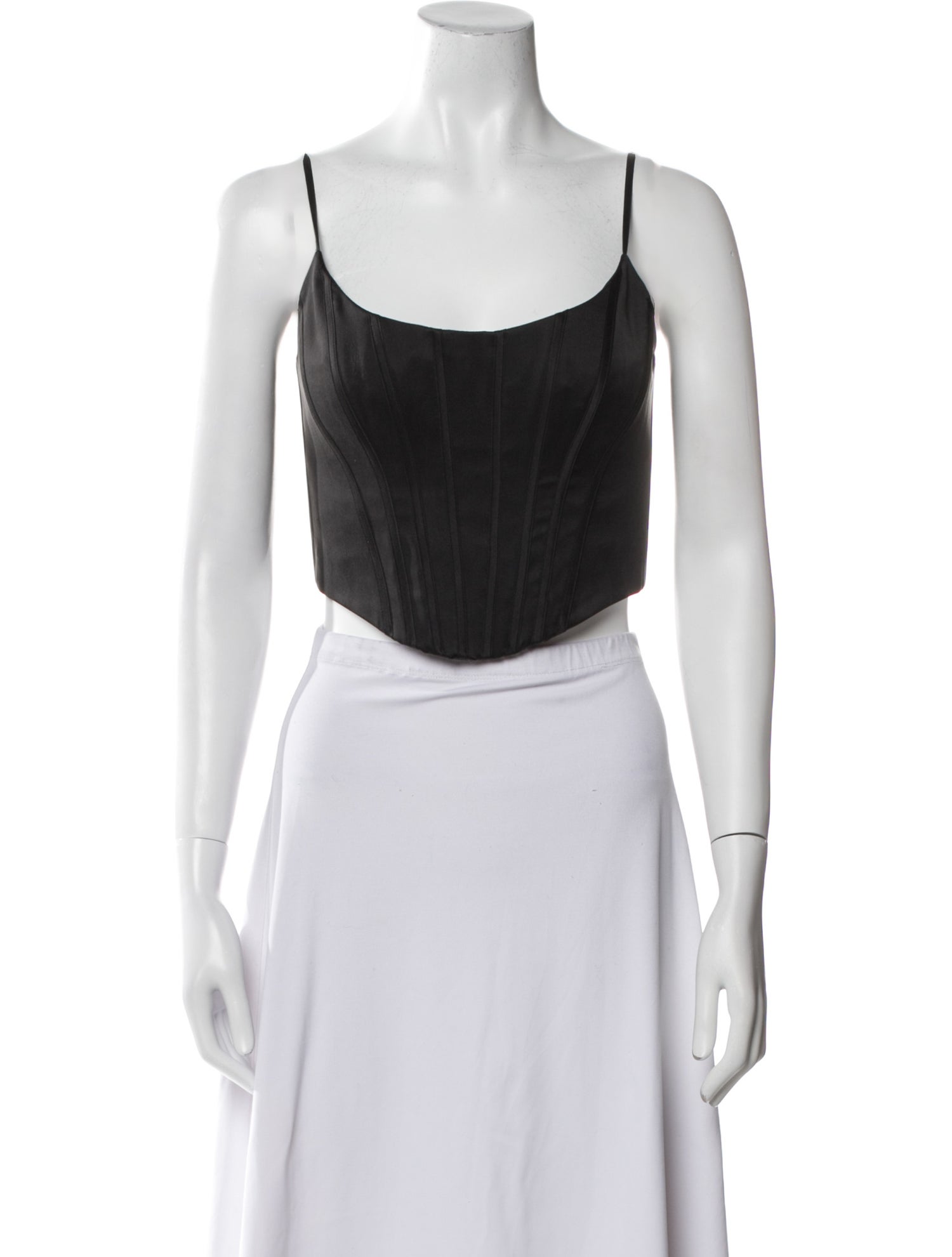 Zimmermann Silk Scoop Neck Crop Top