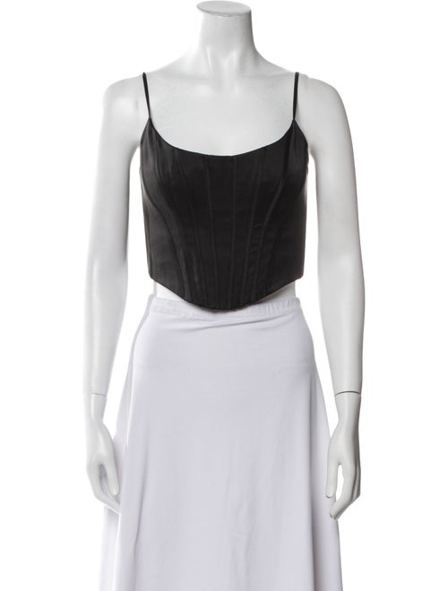 Zimmermann Silk Scoop Neck Crop Top