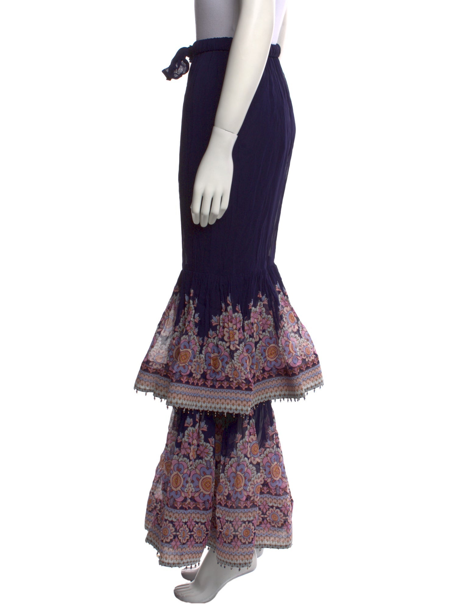 Zimmermann Floral Print Midi Length Skirt