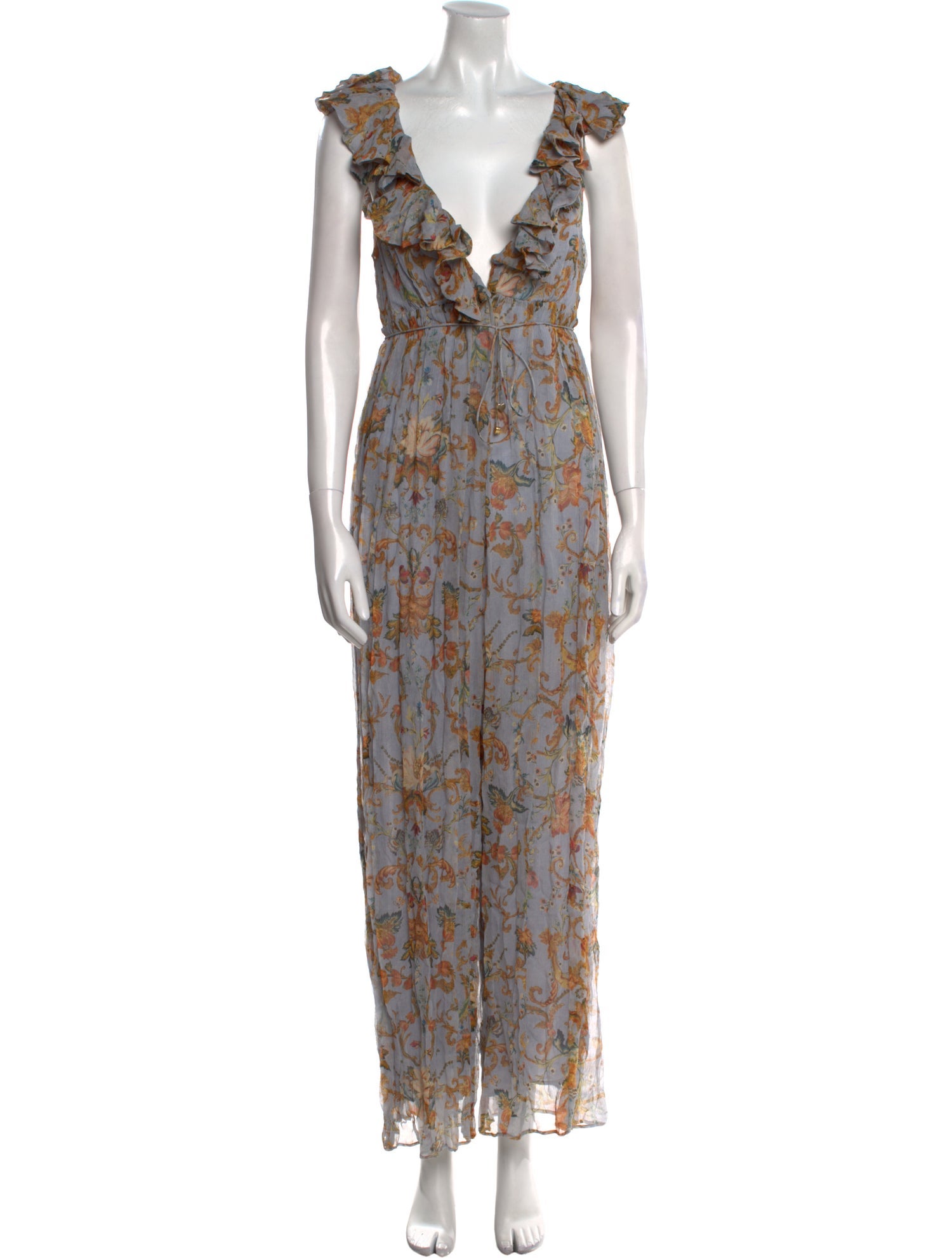 Zimmermann Silk Floral Print Jumpsuit