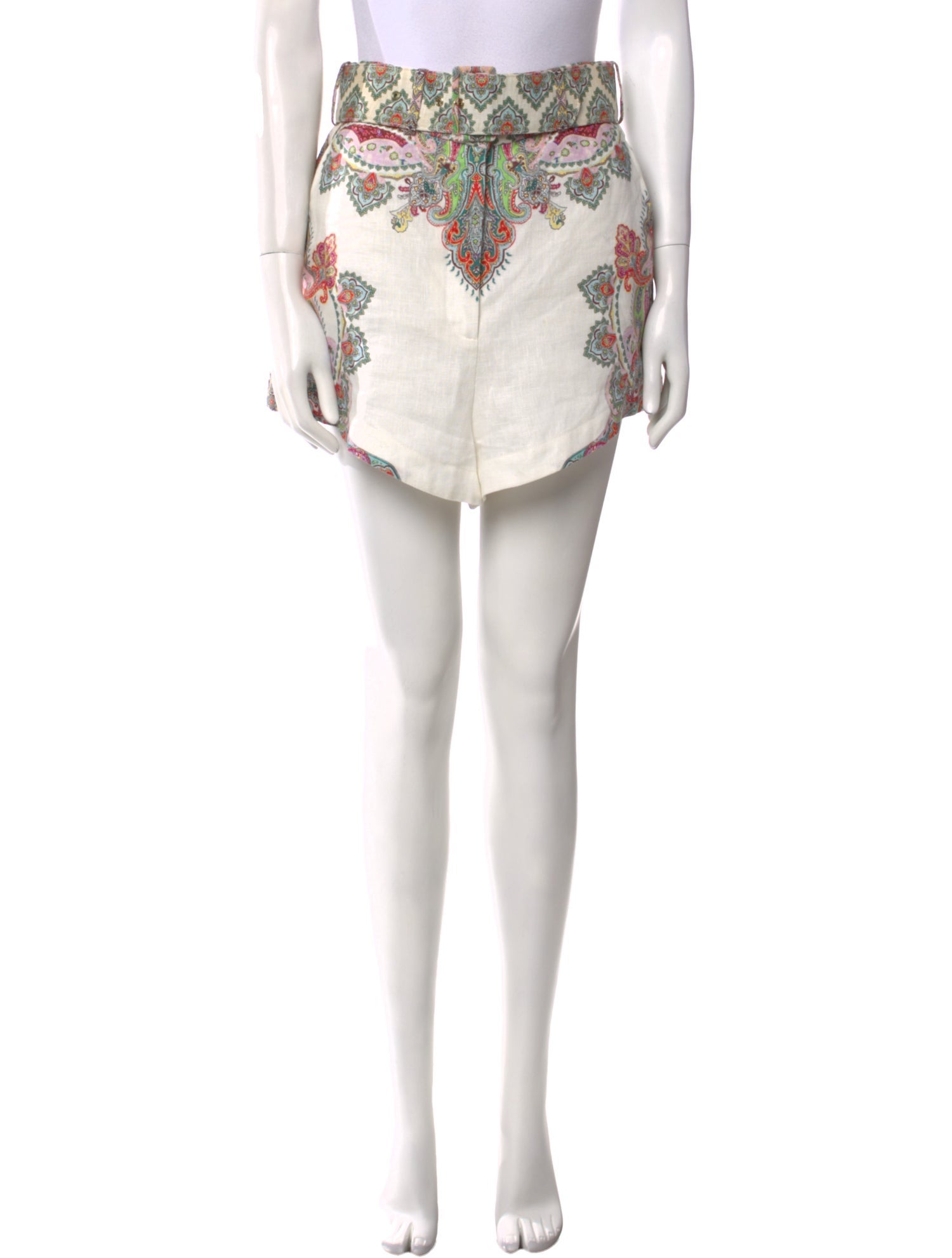 Zimmermann Linen Mini Shorts