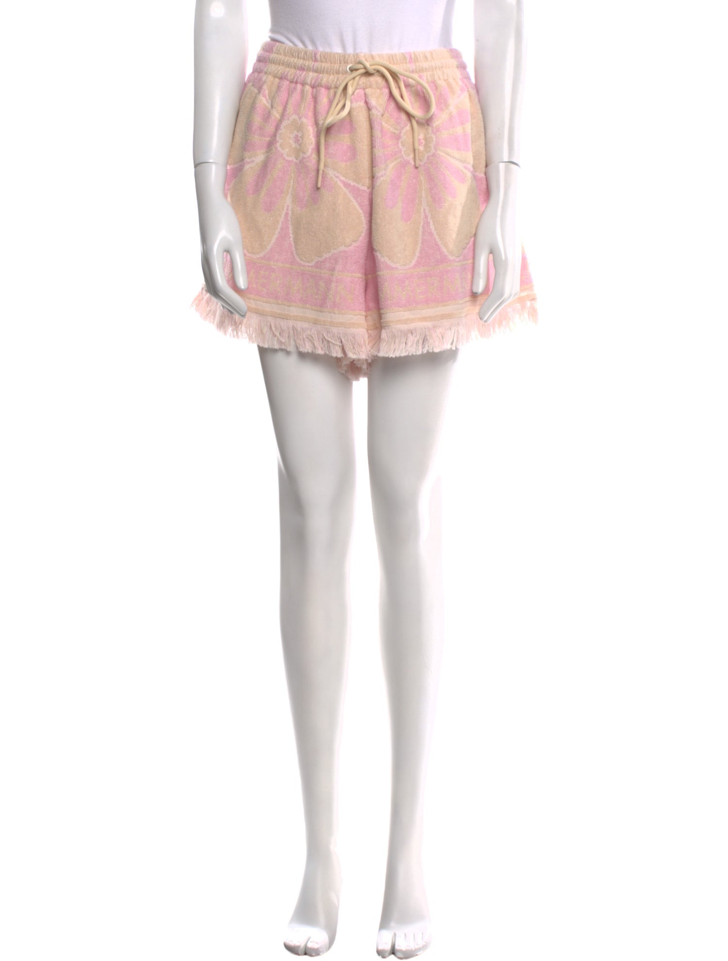 Zimmermann Pop Toweling Shorts Floral Print Cover-Up w/ Tags