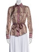 Zimmermann Silk Printed Button-Up Top