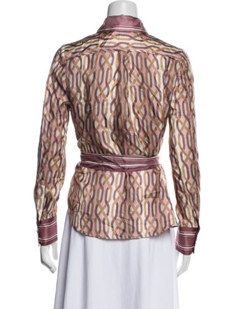 Zimmermann Silk Printed Button-Up Top