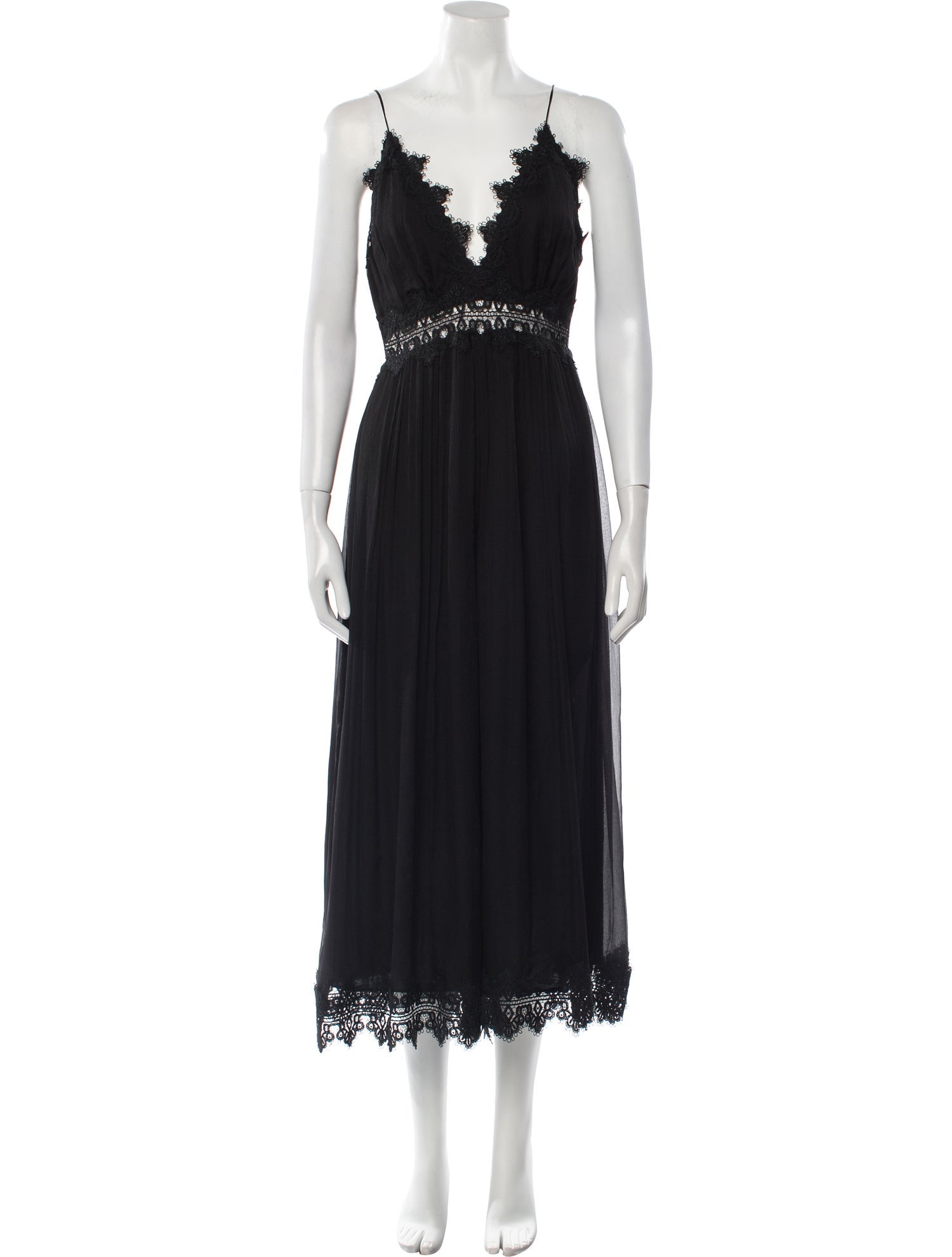 Zimmermann Silk Plunge Neckline Jumpsuit