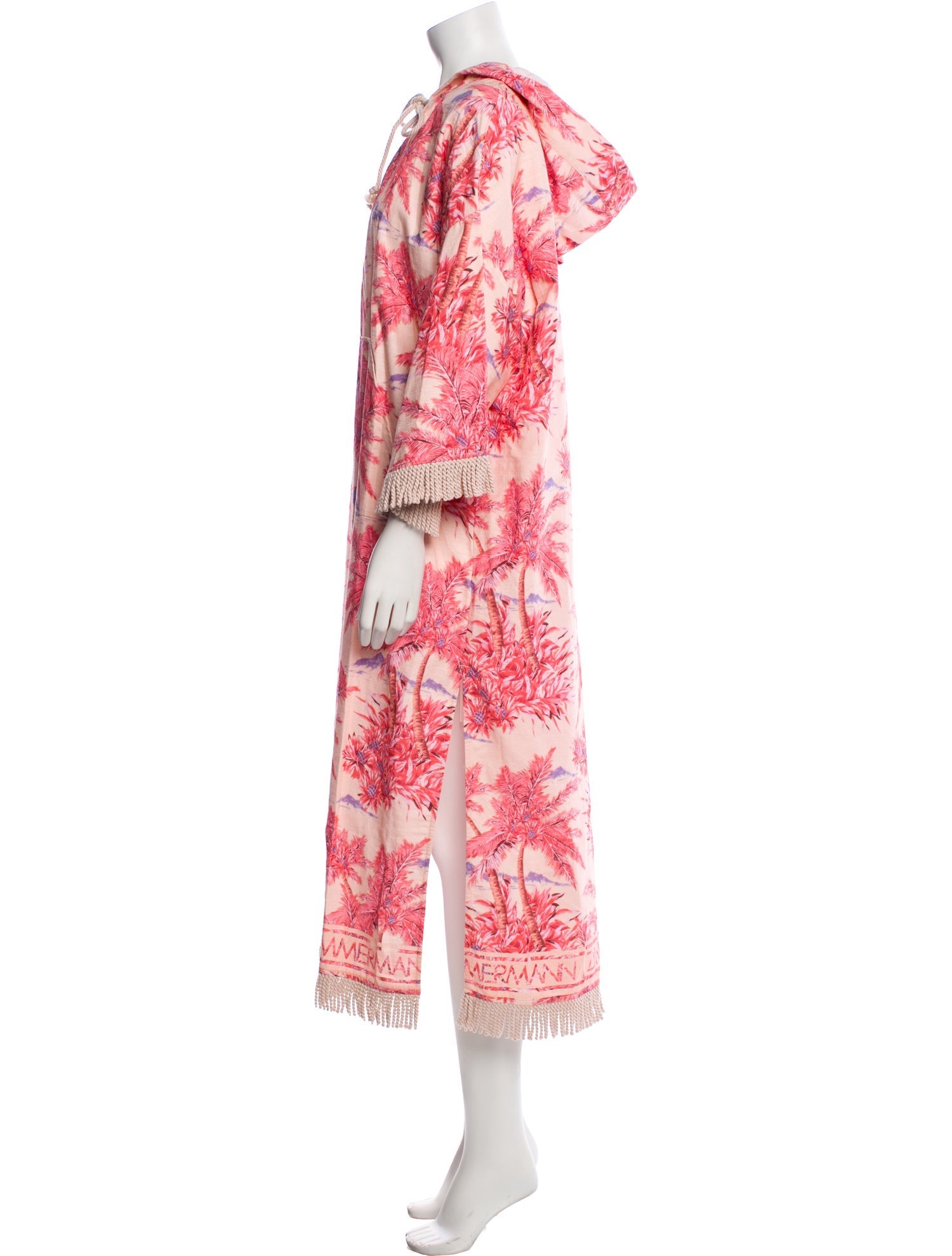 Zimmermann Printed Fringe Trim Accent Cover-Up w/ Tags