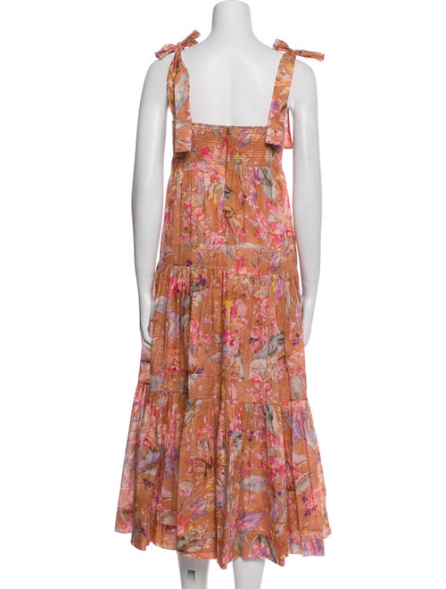 Zimmermann Floral Print Midi Length Dress