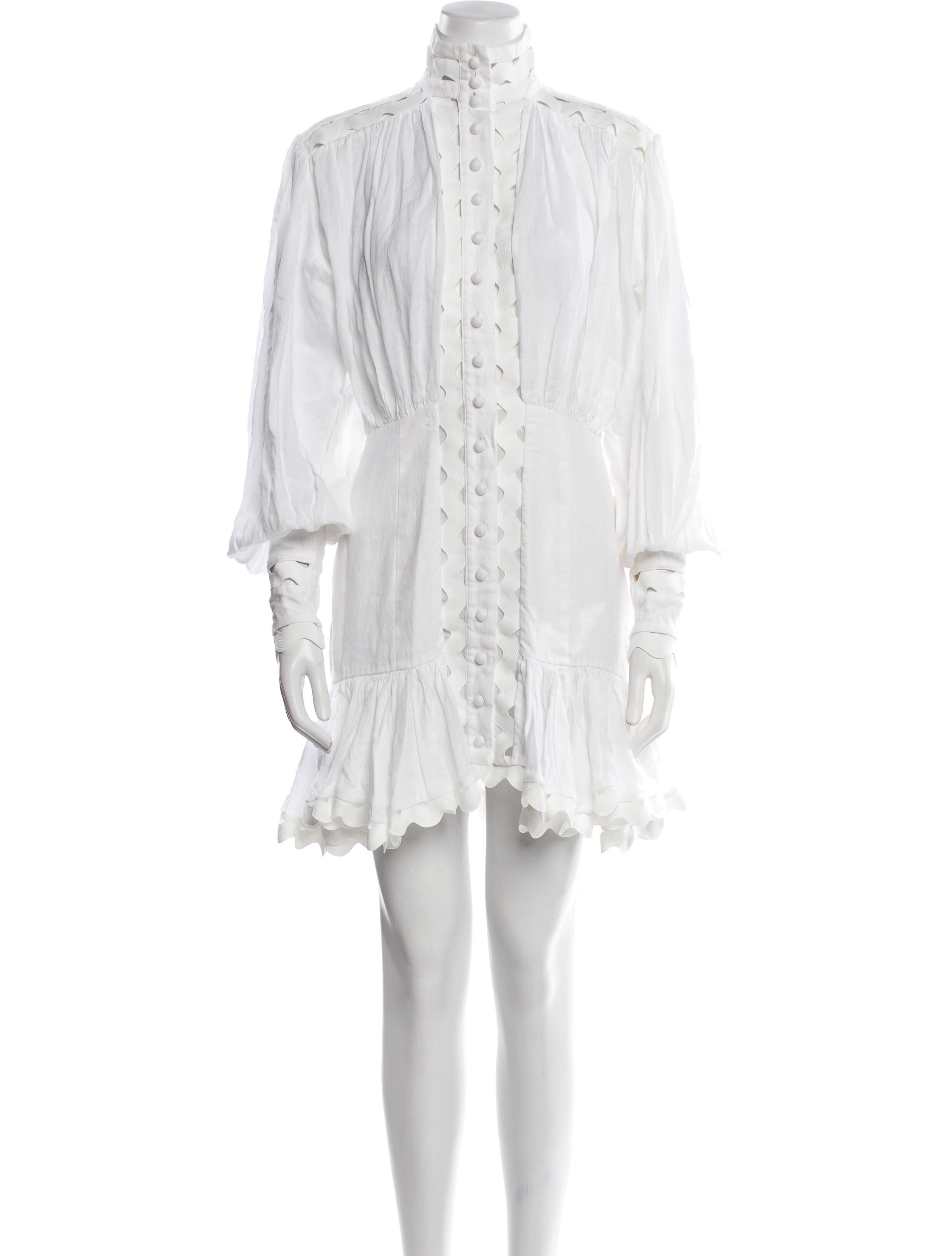 Zimmermann Mock Neck Mini Dress