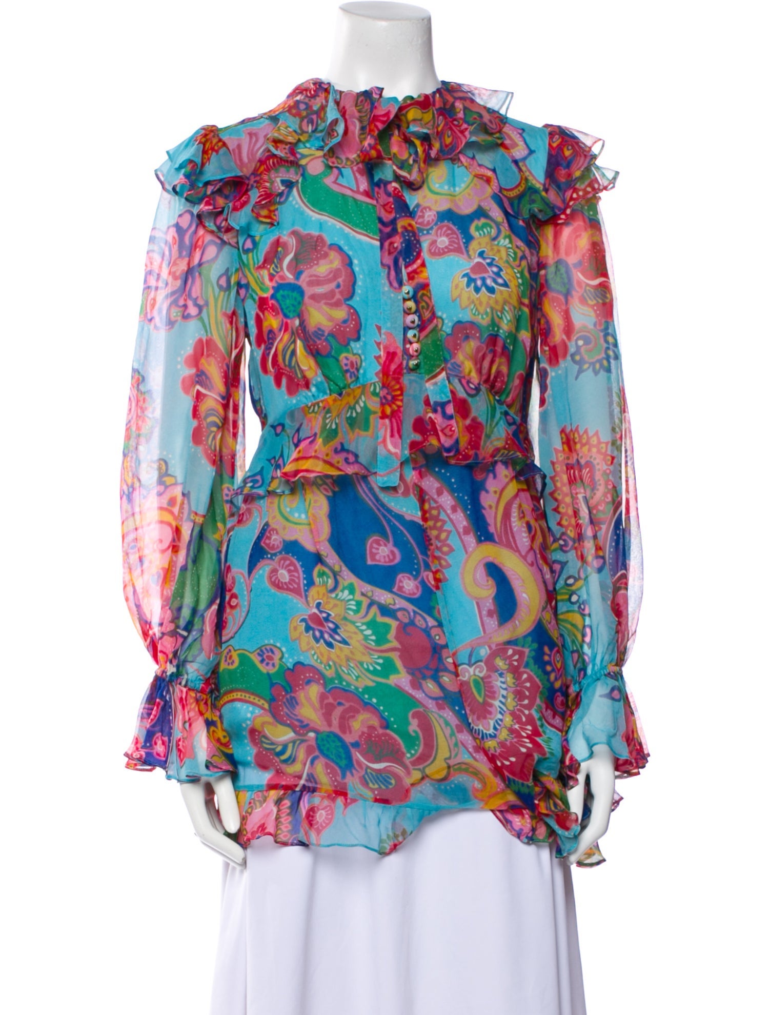 Zimmermann Silk Printed Romper